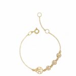 Children's 18K Gold Scaled Plate Element Bracelet