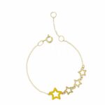 Children's 18K Gold Scaled Plate Element Bracelet