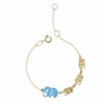 Children's 18K Gold Scaled Plate Element Bracelet