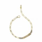 Children's full plate bracelet in 18K Gold