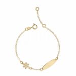 Children's superlight plate bracelet in 18K Gold