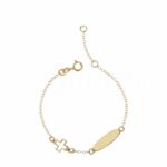 Children's superlight plate bracelet in 18K Gold