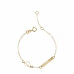 Children's superlight plate bracelet in 18K Gold