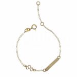 Children's superlight plate bracelet in 18K Gold