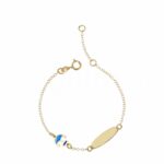 Children's superlight plate bracelet in 18K Gold