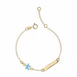 Children's superlight plate bracelet in 18K Gold