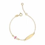 Children's superlight plate bracelet in 18K Gold