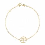 Women's 18K Gold 1 Element Plate Bracelet
