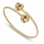 Contrariè Rigid Bracelet with Knot for Women in 18K Gold