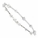 Tennis with Hearts in 18K Gold