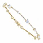 Tennis with Hearts in 18K Gold