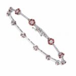 Tennis with flowers in 18K Gold