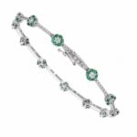 Tennis with flowers in 18K Gold