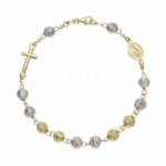 18K Gold Studded Rosary Bracelet