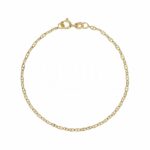 Men's 18K Gold Forzatina Bracelet with Crosspiece