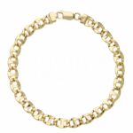 Chain Bracelet - Men's 18K Gold Crossbar