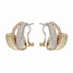 Pavettati Women's 18K Gold Lobe Earrings