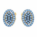 Duo Collection Women's Earrings in 18K Gold
