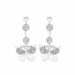 Women's Earrings With Slab Element in 18K Gold