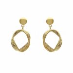 Women's Diamond Wire Earrings in 18K Gold