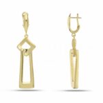 Women's Electroformed Pendant Earrings in 18K Gold