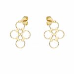 Women's "Diamond Loop Collection" Earrings in 18K Gold