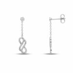 Women's Infinity Pendant Earrings in 18K Gold