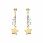 Women's 18K Gold Plate Element and Swarovski Earrings