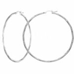 Women's 18K Gold Fancy Round Hoops
