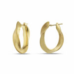 Women's Electroformed Hoop Earrings in 18K Gold