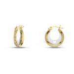 Women's Moonlight Hoop Earrings in 18K Gold