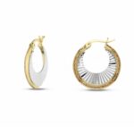 Women's Moonlight Hoop Earrings in 18K Gold