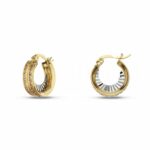 Women's Moonlight Hoop Earrings in 18K Gold
