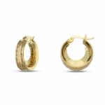 Women's Moonlight Hoop Earrings in 18K Gold