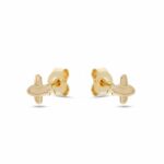 Child's slab element earring in 18K Gold