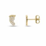 Child's Foot Earrings in 18K Gold