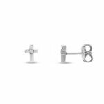 Child's Cross Earring in 18K Gold