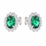 Women's 18K Gold Color Stone Earrings