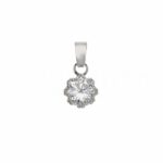 Women's 18K Gold Wrought Round Stone