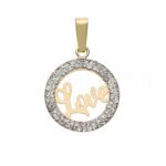 Women's Love Pendant in 18K Gold