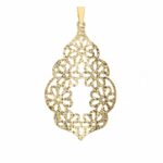 Women's Superlight Slab Pendant in 18K Gold