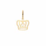 Women's pierced slab pendant in 18K Gold