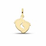 Women's Feet Pendant in 18K Gold