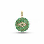 Women's Eye of Allah Pendant in 18K Gold