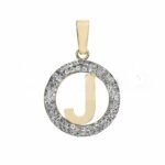 18K Gold Letter Pendant