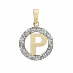 18K Gold Letter Pendant
