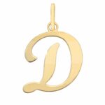 18K Gold Letter Pendant