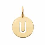 18K Gold Letter Pendant