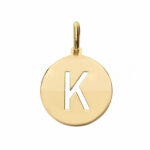 18K Gold Letter Pendant