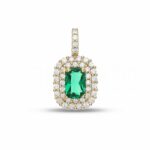 Women's 18K Gold Color Stone Pendant